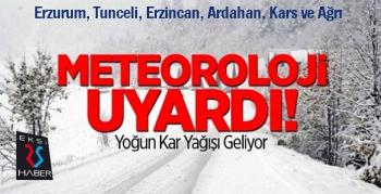 Doğu Anadolu’da kar uyarısı