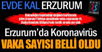 Erzurum'da Korona Virüs vaka sayısı belli oldu...