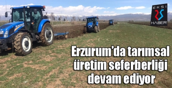 Erzurum’da tarımsal üretim seferberliği devam ediyor