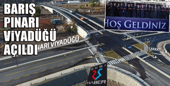 Erzurum'da yapılan 'Barış Pınarı Viyadüğü' açıldı