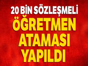 20 bin öğretmenin ataması yapıldı