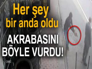 Alacaklısı olduğu akrabasını ayağından böyle vurdu