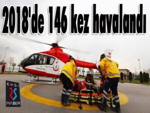 Ambulans helikopter 2018'de 146 kez havalanarak Türkiye birincisi oldu