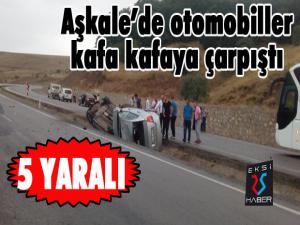 Aşkalede trafik kazası: 5 yaralı