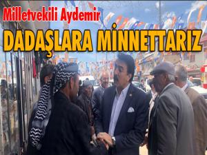 Aydemir: Dadaşlara minnettarız