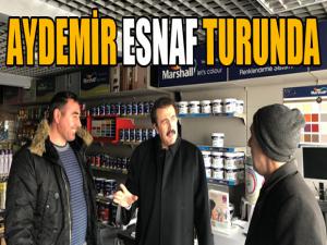 Aydemir Palandöken esnafının konuğuydu