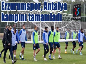 B.B. Erzurumspor, Antalya kampını tamamladı