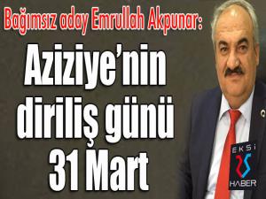 Bağımsız aday Akpunar: 