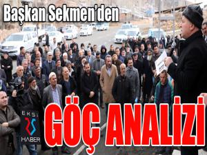 Başkan Sekmenden göç analizi