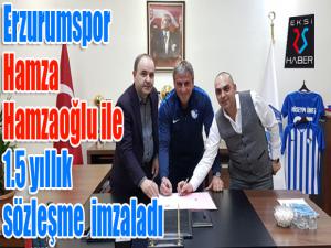 BB Erzurumspor, Hamza Hamzaoğlu ile 1.5 yıllık sözleşme imzaladı 