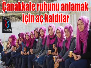 Çanakkale ruhunu anlamak için aç kaldılar