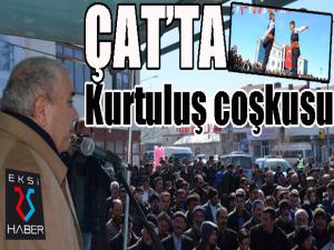 Çatta kurtuluş coşkusu