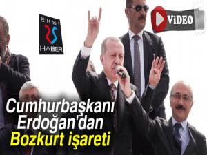 Cumhurbaşkanı Erdoğan'dan Bozkurt işareti