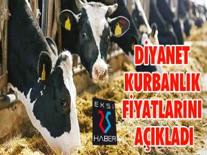 Diyanet kurbanlık fiyatlarını açıkladı