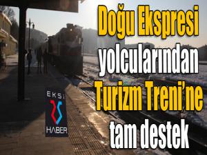 Doğu Ekspresi yolcularından Turizm Trenine tam destek 