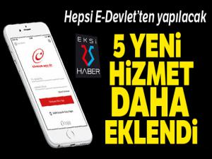 E-Devletten birçok yeni hizmet daha