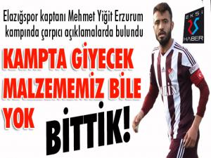 Elazığspor Kaptanı Mehmet Yiğit:  