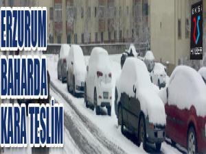 Erzurum baharda kara teslim