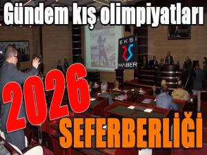 Erzurumda 2026 Kış Olimpiyatları'na hazırlık toplantısı yapıldı