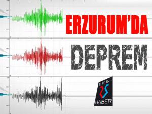 Erzurumda 3.2 büyüklüğünde hafif şiddetli deprem
