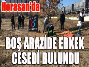 Erzurum'da boş arazide erkek cesedi bulundu