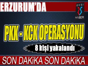 Erzurumda PKK/KCK operasyonu
