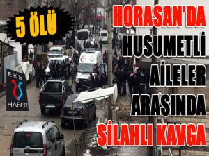 Erzurumda silahlı kavga: 5 ölü, 2 yaralı