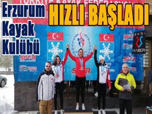 Erzurum Kayak Kulübü hızlı başladı