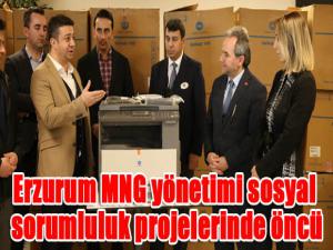 Erzurum MNG yönetimi sosyal sorumluluk projelerinde öncü