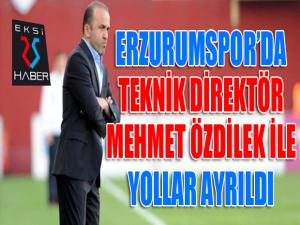 Erzurumspor'da Mehmet Özdilek dönemi sona erdi...