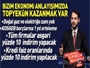 Hazine ve Maliye Bakanı Berat Albayrak Enflasyonla Topyekün Mücadele Programını tanıttı