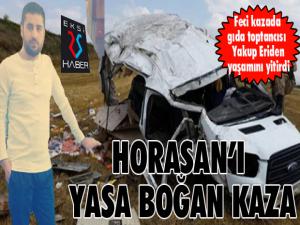 Horasanı yasa boğan trafik kazası