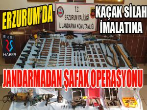 Kaçak silah imalatına jandarmadan şafak operasyonu