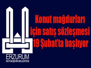 Konut mağdurları için satış sözleşmesi 19 Şubatta başlıyor