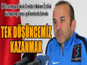 Mehmet Özdilek: Göztepe maçından galibiyet alıp milli takım arasına moralli girmek istiyoruz