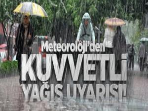 Meteorolojiden sağanak yağmur uyarısı 