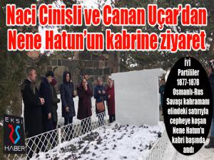 Naci Cinisli ve Canan Uçar'dan Nene Hatun'un kabrine ziyaret