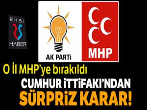 O il MHP'ye bırakıldı...