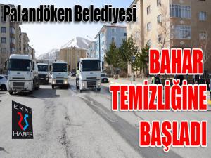 Palandöken Belediyesi bahar temizliğine başladı