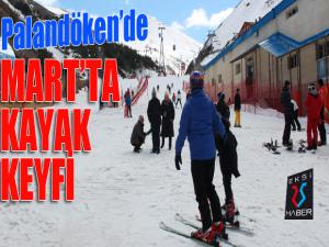 Palandökende kayak keyfi Mart ayında da devam ediyor