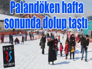 Palandöken hafta sonunda dolup taştı