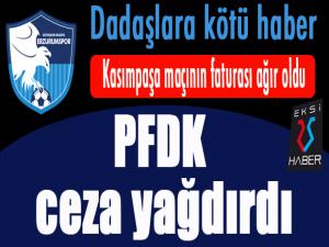 PFDK, BB Erzurumspor'a ceza yağdırdı...