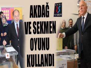 Sağlık eski Bakanı Akdağ ve Başkan Sekmen oyunu kullandı 