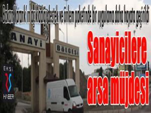 Sanayicilere arsa müjdesi