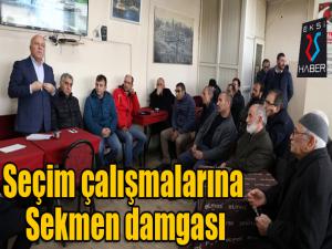 Seçim çalışmalarına Sekmen damgası