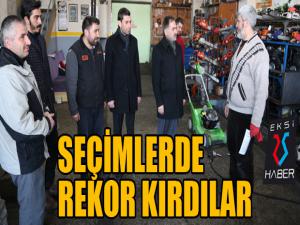 Seçimlerde rekor kırdılar