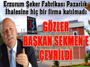 Şeker Fabrikası Pazarlık İhalesine hiç bir firma katılmadı... Gözler Başkan Sekmene çevrildi...