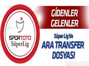Spor Toto Süper Ligde ara transfer raporu