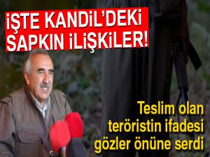 Teröristin ifadesi Kandil'deki sapkın ilişkileri gözler önüne serdi