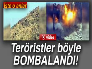 Teröristler böyle bombalandı!